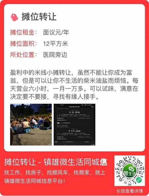 鎮雄學校附近47平門面 商業機遇與技術轉讓